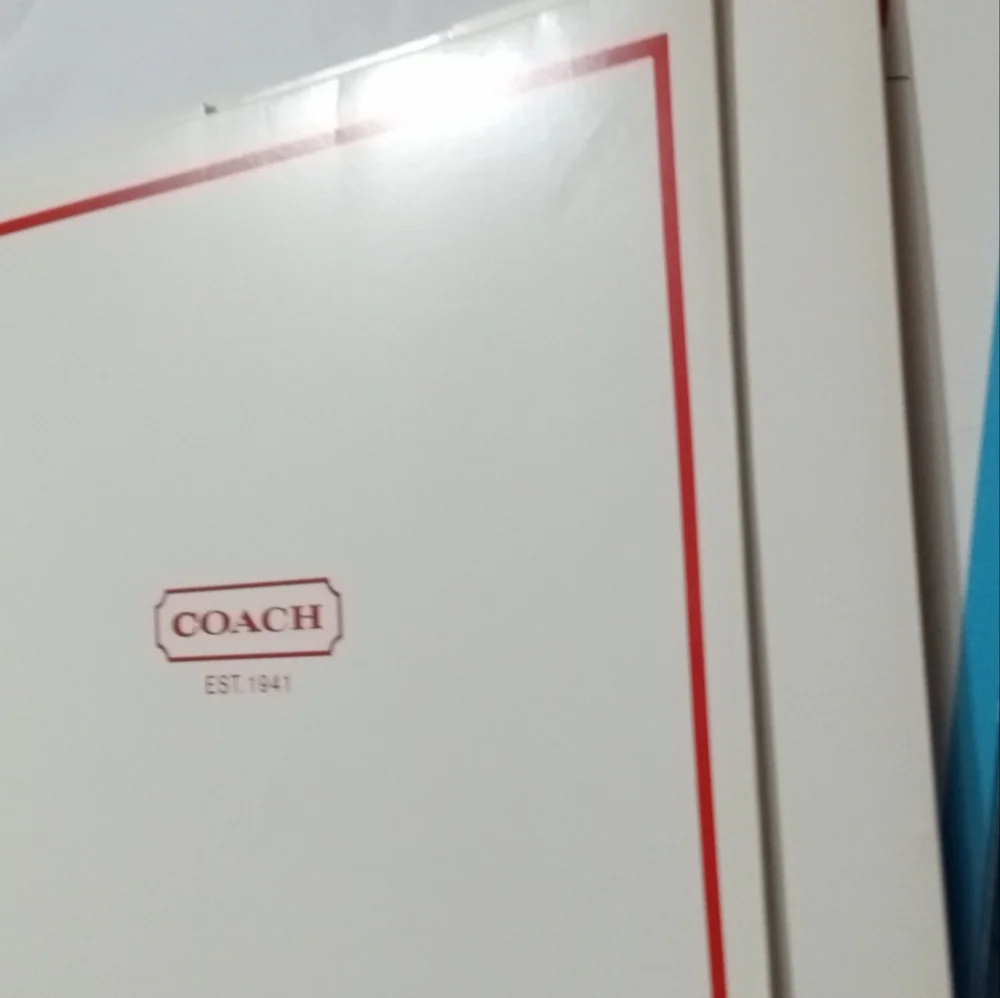 Coach White and Red Vintage Storage -Gift Box